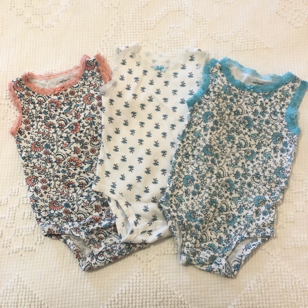 Sleeveless Floral onesies